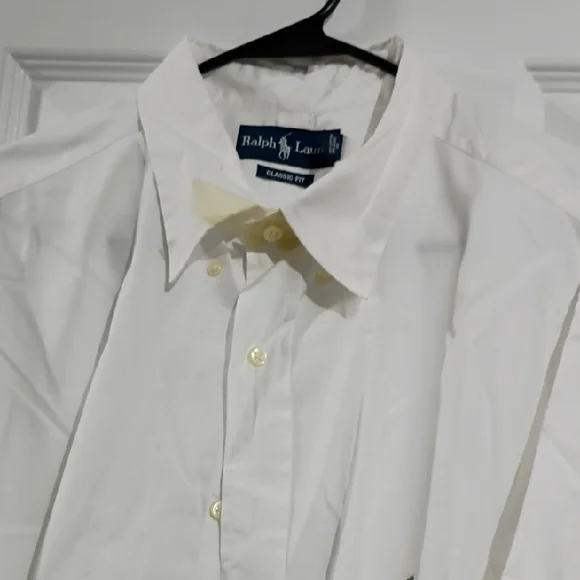 Ralph Lauren White Casual Button Down Shirt with Logo - Picture 7 of 8